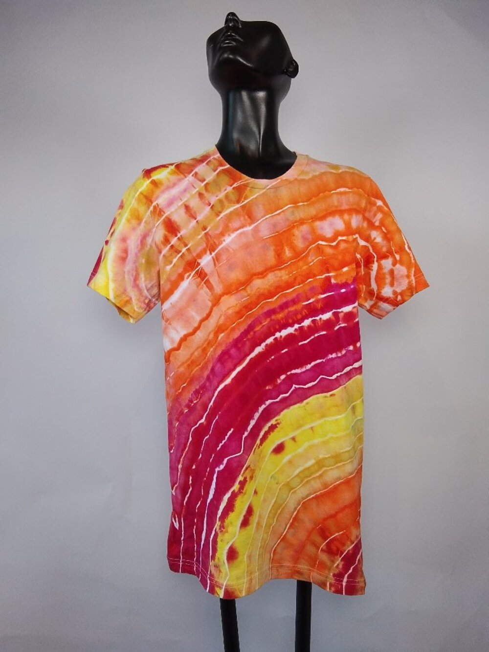 Small Unisex Bella-Canvas 3001C “Geode” Ice Dyed T-Shirt